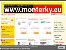 Tablet Screenshot of monterky-levne.cz